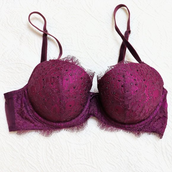 Victoria's Secret Other - Victoria's Secret | Dream Angel Lined Demi Bra Dark Magenta